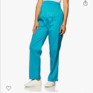 Teal WonderWink Maternity Scrub Pants
